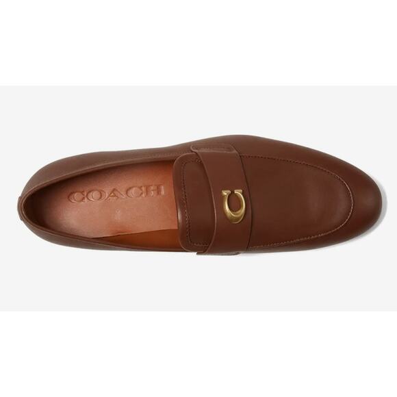 NEW COACH Sculpt C Leather Loafer Saddle Men's Size 10.5 - Picture 2 of 7